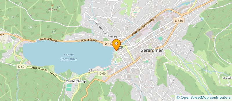 localisation de l'entreprise SOCIETE LES RIVES DU LAC à GERARDMER
