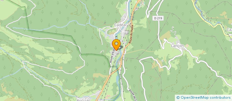 localisation de l'entreprise SOCIETE LES SOURCES DU VAL D'AURE  CADEAC