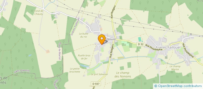 localisation de l'entreprise SOCIETE LEVAVASSEUR  FRIERES-FAILLOUEL