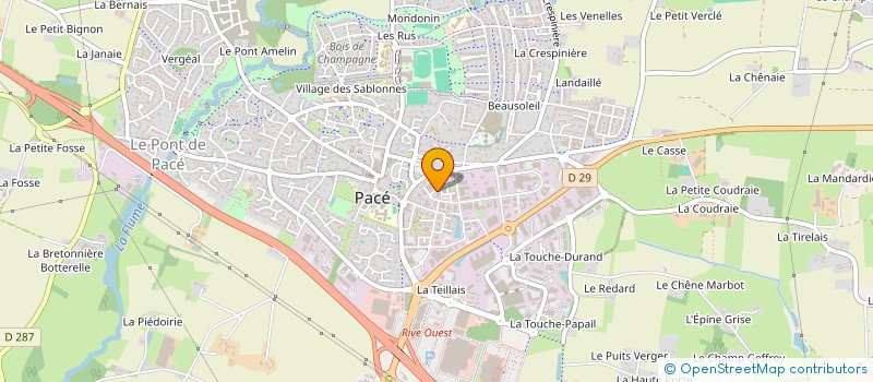 localisation de l'entreprise SOCIETE LEVEQUE  PACE