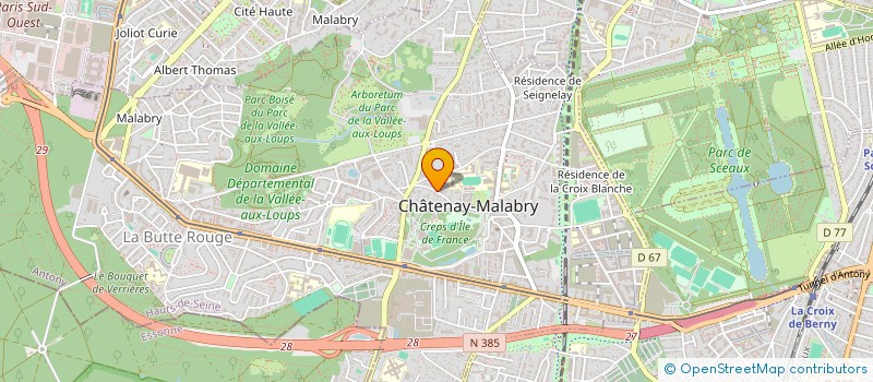 localisation de l'entreprise SOCIETE LIBERALE DE COMPTABILITE  CHATENAY-MALABRY