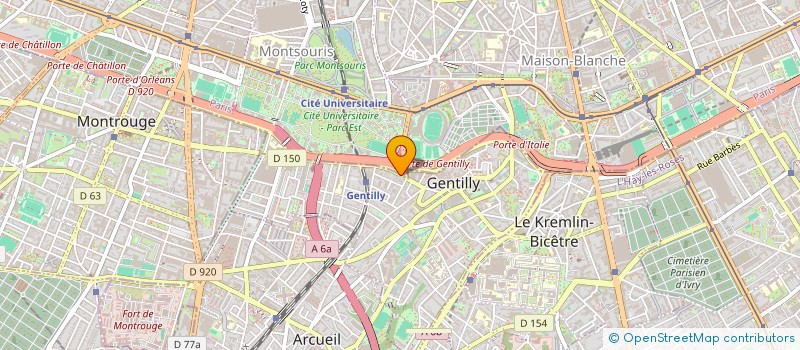 localisation de l'entreprise SOCIETE LIBERPAR  GENTILLY