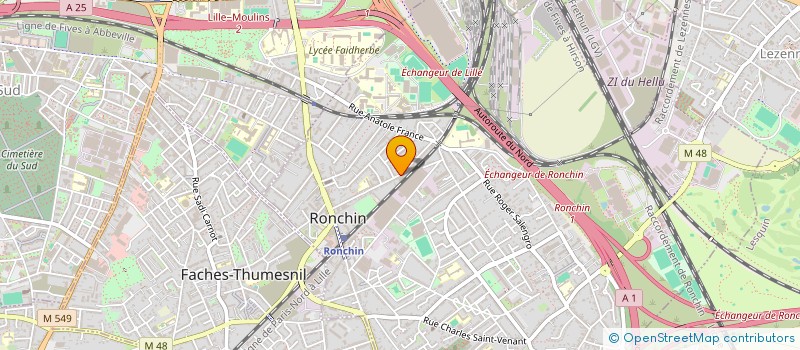 localisation de l'entreprise SOCIETE LILLOISE ALIMENTAIRE à RONCHIN
