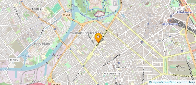 localisation de l'entreprise SOCIETE LILLOISE D ORTHOPEDIE à LILLE