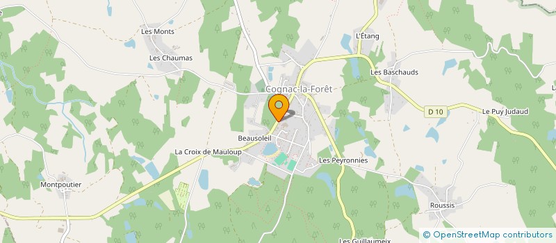 localisation de l'entreprise SOCIETE LIMOUSIN AGRICOLE MOREAU à COGNAC-LA-FORET