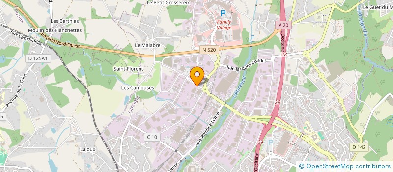 localisation de l'entreprise SOCIETE LIMOUSINE D'ACHAT VENTE ET LOCATION DE MATERIEL à LIMOGES