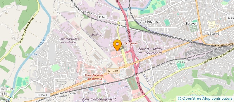 localisation de l'entreprise SOCIETE LIMOUSINE DE GESTION à BRIVE LA GAILLARDE