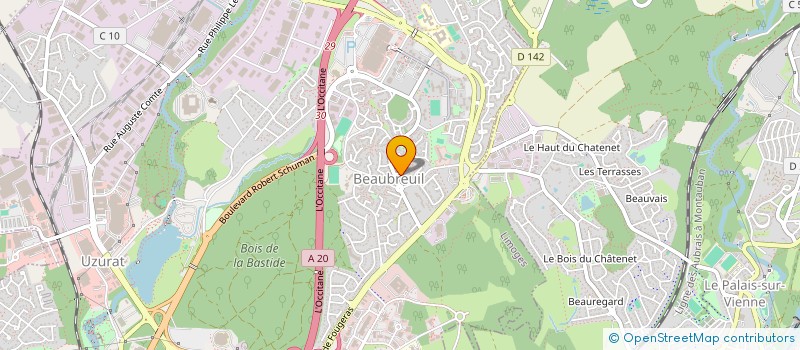 localisation de l'entreprise SOCIETE LIMOUSINE DE GESTION à LIMOGES