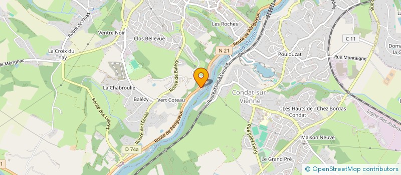 localisation de l'entreprise SOCIETE LIMOUSINE DE PEAUX ET LAINES PAR ABREVIATION SOLIPEL à ISLE