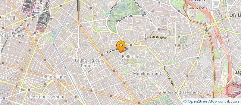 localisation de l'entreprise SOCIETE LIN  PARIS