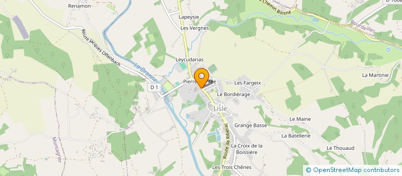 localisation de l'entreprise SOCIETE LISLOISE TRANSPORTS PUBLICS à LISLE