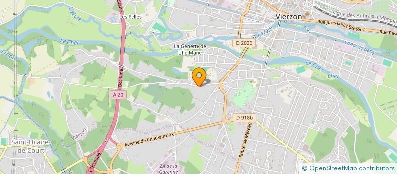 localisation de l'entreprise SOCIETE LLORCA ET FILS  VIERZON