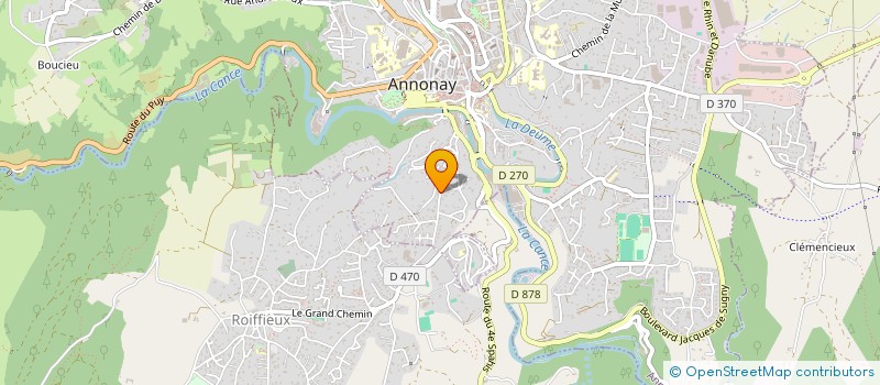 localisation de l'entreprise SOCIETE LOCABIO à ANNONAY