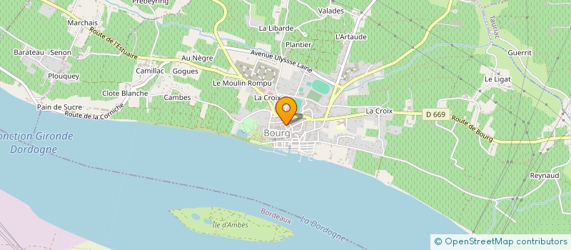 localisation de l'entreprise SOCIETE LOCALE D'EPARGNE DU BLAYAIS  BOURG