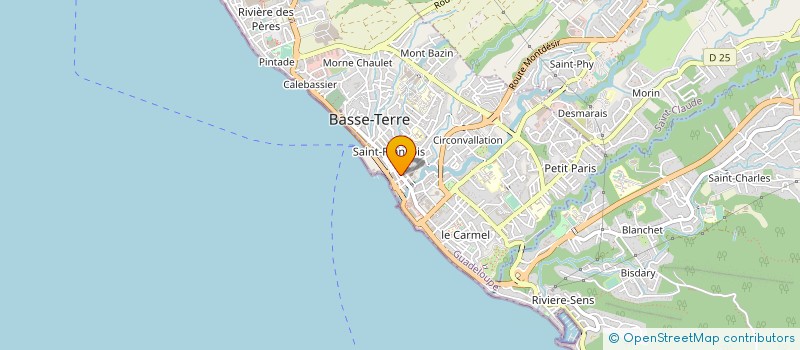 localisation de l'entreprise SOCIETE LOCALE D'EPARGNE NORD BASSE-TERRE  BASSE-TERRE