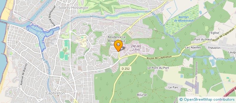 localisation de l'entreprise SOCIETE LOCAMONT  CAPBRETON