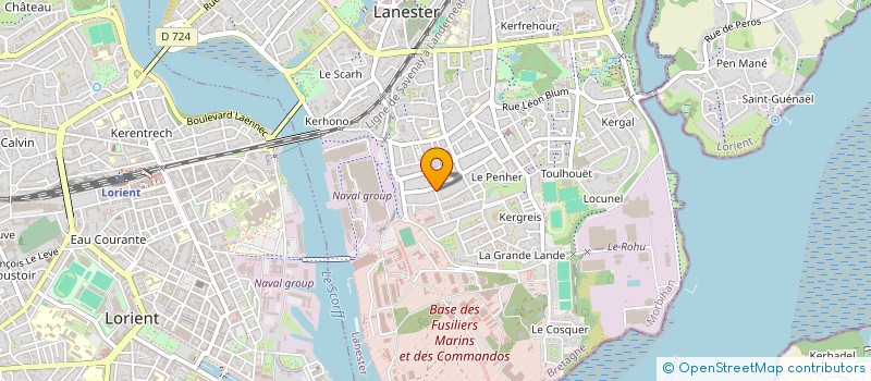 localisation de l'entreprise SOCIETE LORIENTAISE DE POSE à LANESTER