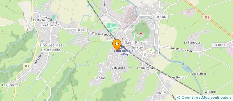 localisation de l'entreprise SOCIETE LOUDUREM  SAINT-ROMAIN-LE-PUY