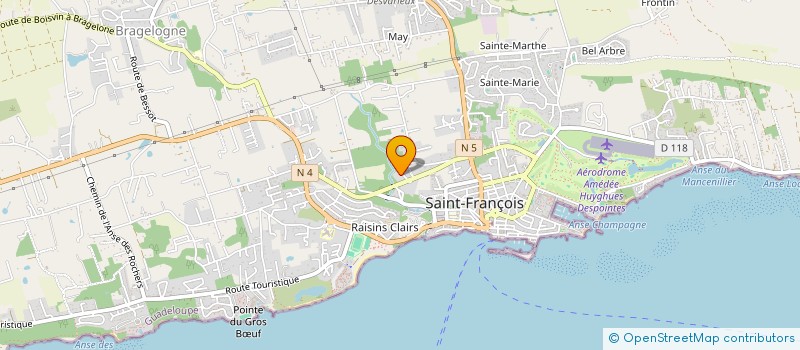 localisation de l'entreprise SOCIETE LOUIS D'OR  SAINT-FRANCOIS