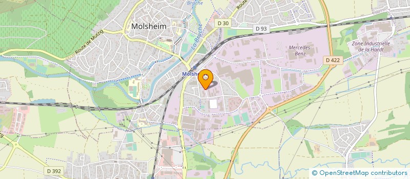 localisation de l'entreprise SOCIETE LOVEST  MOLSHEIM