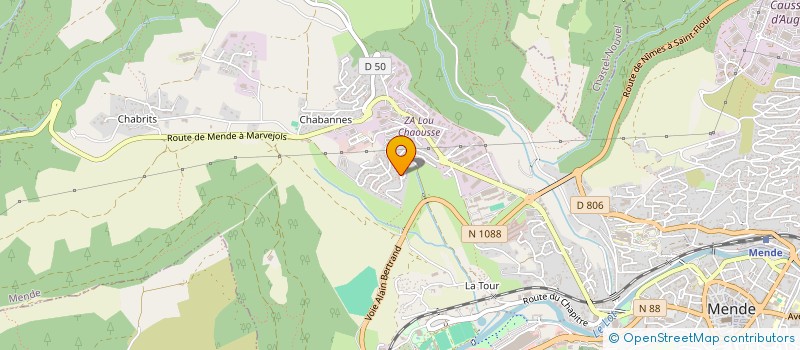 localisation de l'entreprise SOCIETE LOZERIENNE DE TRAVAUX AGRICOLES FORESTIERS à BRENOUX