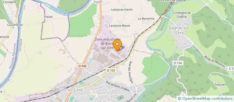 localisation de l'entreprise SOCIETE LUSAL SA à BIARS SUR CERE