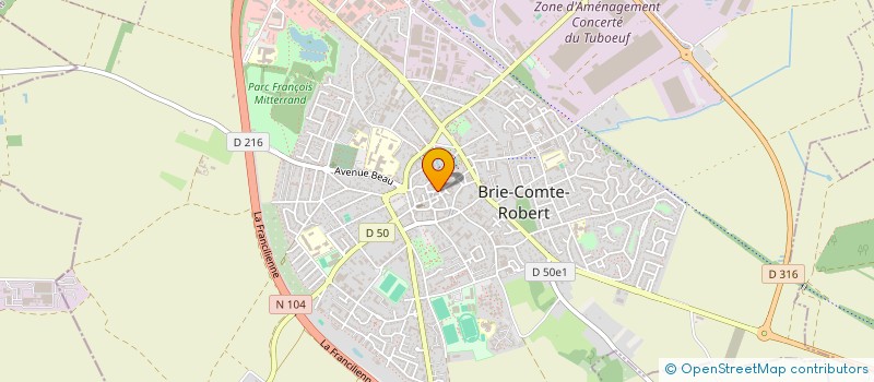 localisation de l'entreprise SOCIETE LUTETIA  BRIE-COMTE-ROBERT