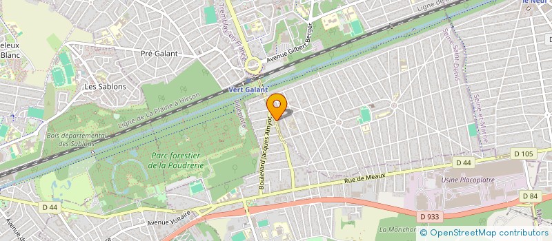 localisation de l'entreprise SOCIETE LUTETIA à TREMBLAY-EN-FRANCE