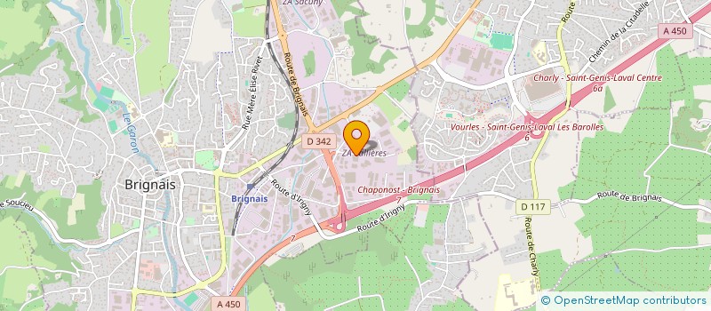 localisation de l'entreprise SOCIETE LYONNAISE DE FORAGE à BRIGNAIS