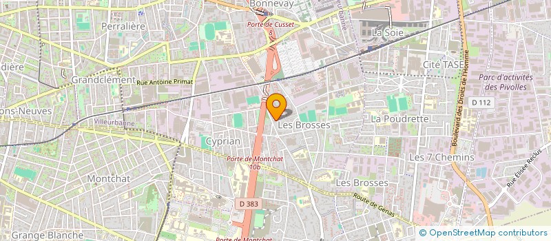 localisation de l'entreprise SOCIETE LYONNAISE DE METALLURGIE ET SERVICES -SLMS à VILLEURBANNE