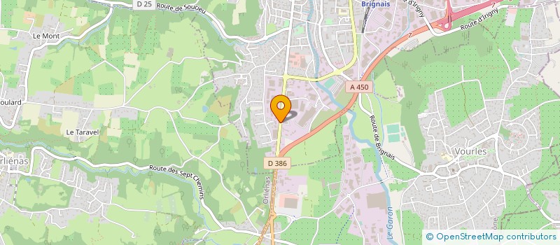 localisation de l'entreprise SOCIETE LYONNAISE DE TRAVAUX PUBLICS à BRIGNAIS