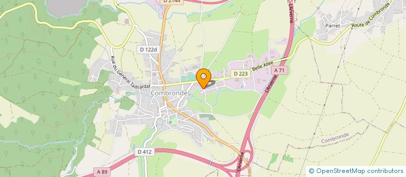 localisation de l'entreprise SOCIETE LYRIQUE DE COMBRONDE  COMBRONDE