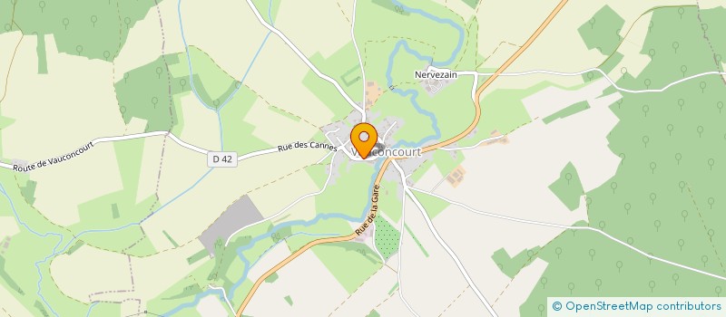 localisation de l'entreprise SOCIETE M.A.E.N.  VAUCONCOURT-NERVEZAIN