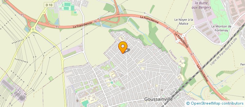 localisation de l'entreprise SOCIETE M B TAXI  GOUSSAINVILLE