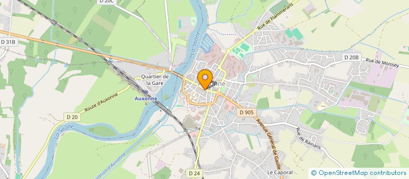 localisation de l'entreprise SOCIETE M.C.A. à AUXONNE