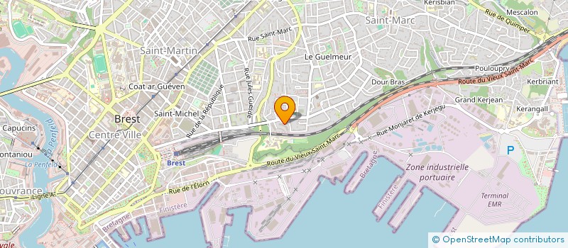 localisation de l'entreprise SOCIETE M.C.I. à BREST