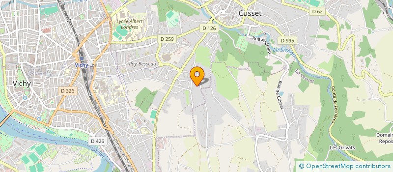 localisation de l'entreprise SOCIETE M ET C à CUSSET