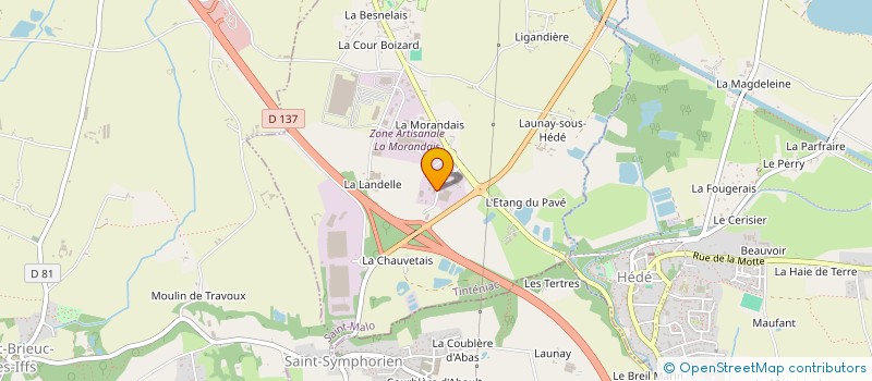 localisation de l'entreprise SOCIETE MACONNERIE AUDOMAROISE à TINTENIAC