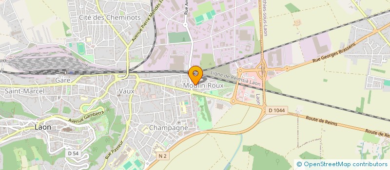 localisation de l'entreprise SOCIETE MACONNERIE DE L'AISNE  LAON