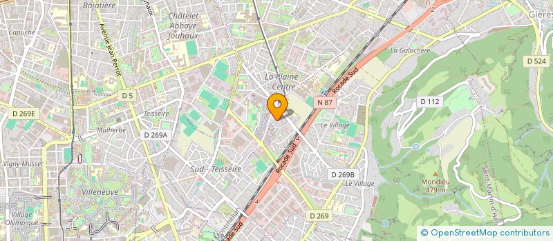 localisation de l'entreprise SOCIETE MACONNERIE ESPACES VERTS  SAINT-MARTIN-D'HERES