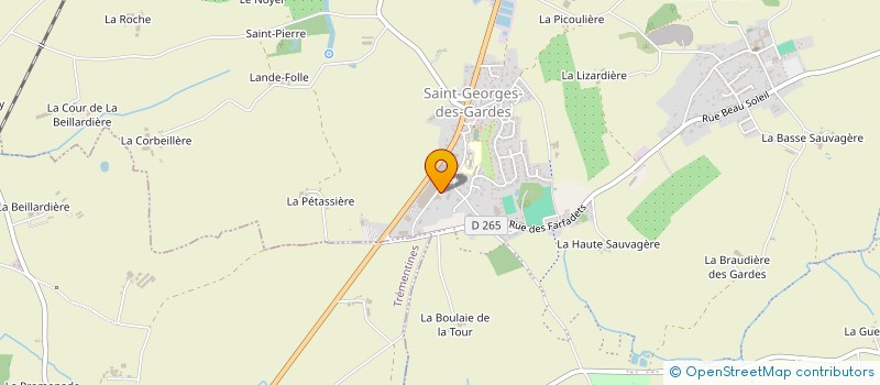 localisation de l'entreprise SOCIETE MACONNERIE PELISSIER  CHEMILLE-EN-ANJOU