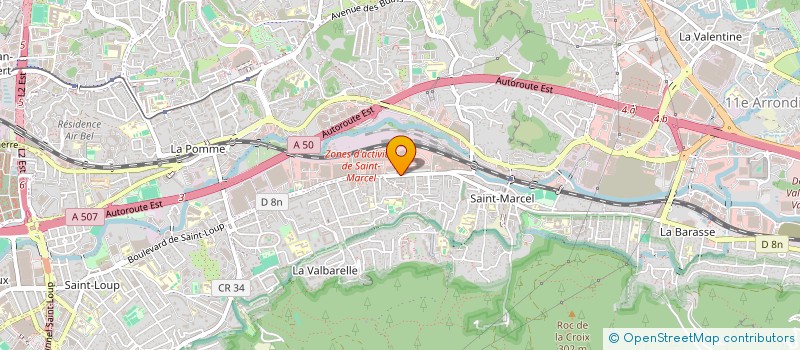 localisation de l'entreprise SOCIETE MACONNERIE TERRASSEMENT LOCATION à MARSEILLE