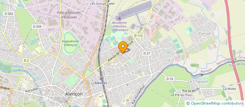 localisation de l'entreprise SOCIETE MAGASINS ECONOMIQUES COURTEILLE à ALENCON