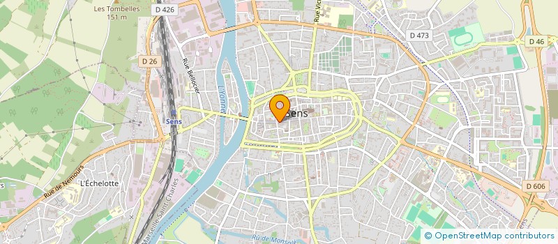 localisation de l'entreprise SOCIETE MAGASINS POPULAIRES DE SENS à SENS