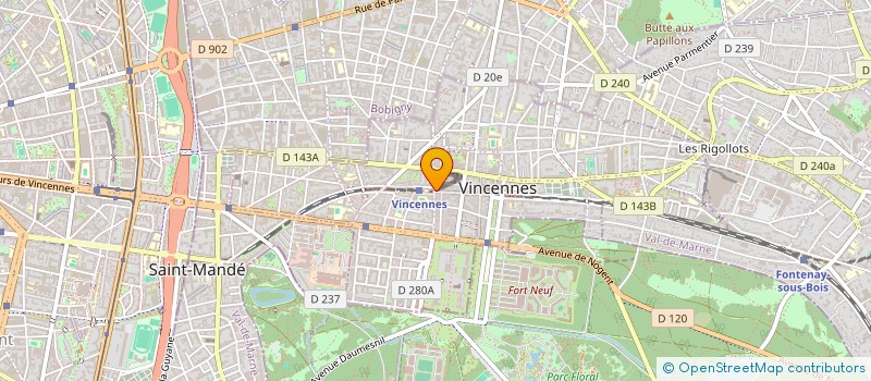 localisation de l'entreprise SOCIETE MAGRI à VINCENNES