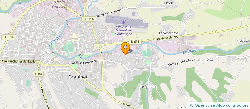 localisation de l'entreprise SOCIETE MAJORAL  GRAULHET