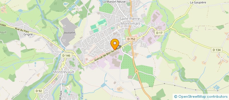 localisation de l'entreprise SOCIETE MALEINGE à MONTREVAULT-SUR-EVRE