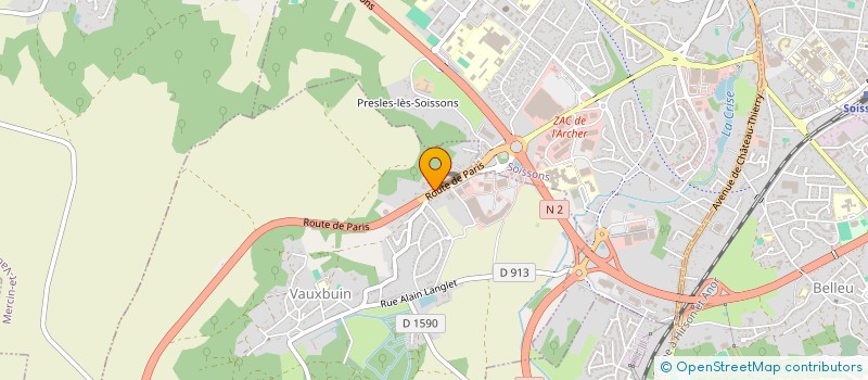 localisation de l'entreprise SOCIETE MAPS à VAUXBUIN