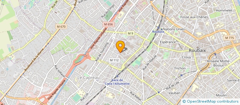 localisation de l'entreprise SOCIETE MARC DUPONT à ROUBAIX