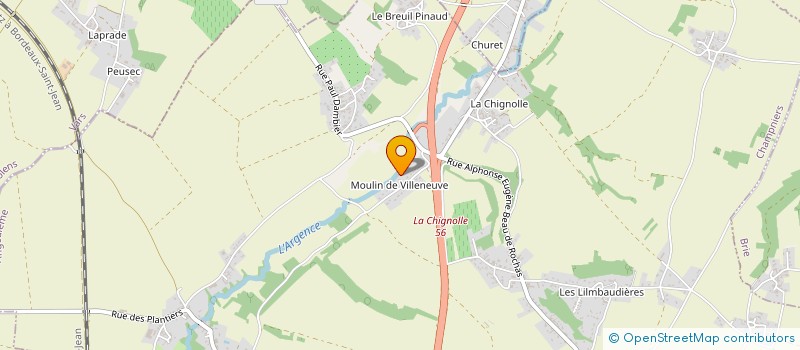 localisation de l'entreprise SOCIETE MARCHASSON à CHAMPNIERS